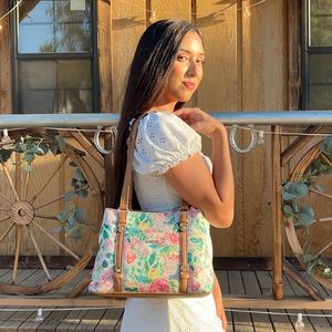 Floral shoulder handbag Vday sale